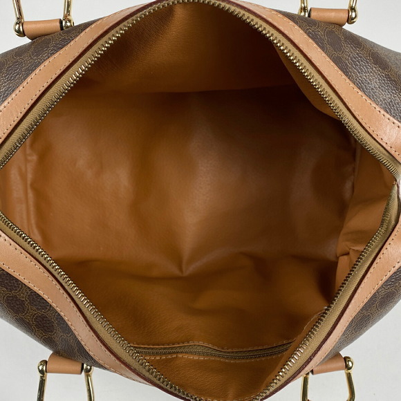 Celine Macadam Pattern Mini Canvas Handbag Brown - Picture 6 of 6